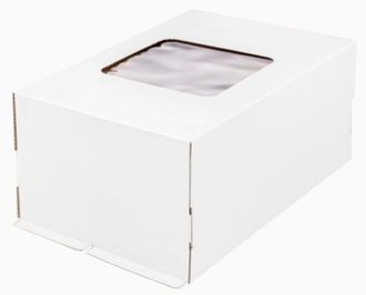 Коробка для торта с/о (Т23В, белая), 600*400*200мм