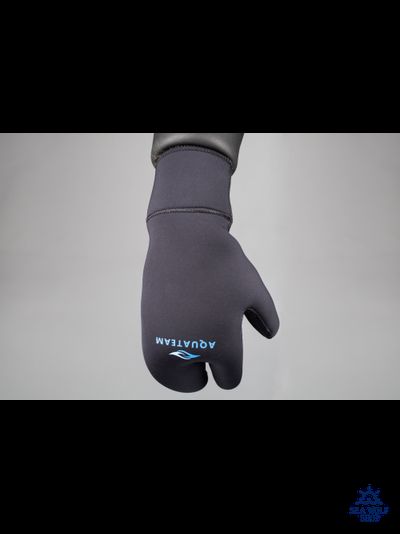 Рукавицы неопреновые 7мм AquaTeam 3х-палые ОП р.L