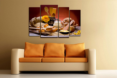 Модульная картина "Домашний вкус"