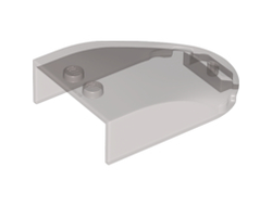 Windscreen 6 x 4 x 1 1/3 Canopy Straight Sides, Trans-Brown (Old Trans-Black) (18973 / 6102582 / 6244777)