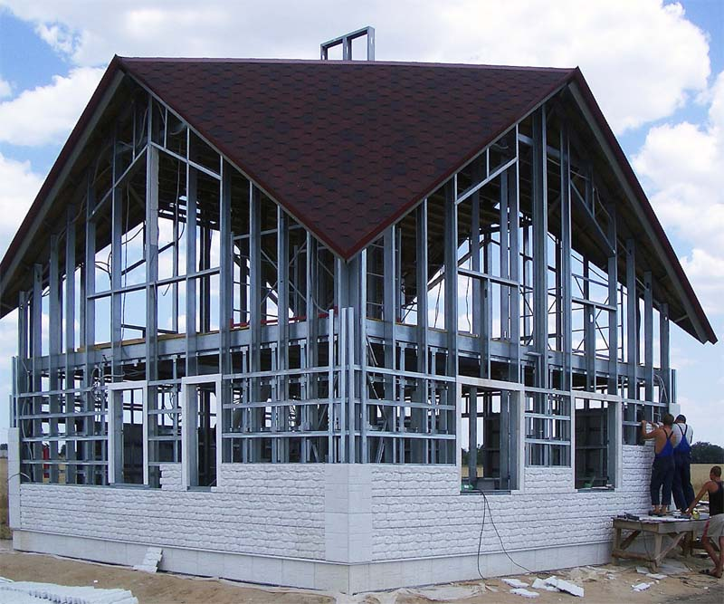 лстк каркас 10х17. дом из металлического каркаса. дом из металлического каркаса. дом из металлического каркаса. металлокаркасный дом.