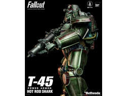 Силовая броня Т-45 (серия Fallout) - Коллекционная фигурка 1/6 Fallout T-45 Hot Rod Shark Power Armor (3Z07740W0) - Threezero