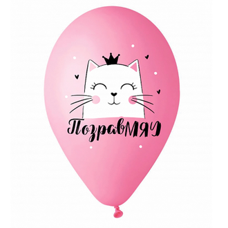 Воздушные шары с гелием "Кошка Мэри" 30см