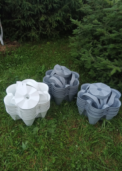 Вертикальная грядка "Лея" (имитация камня гранит)