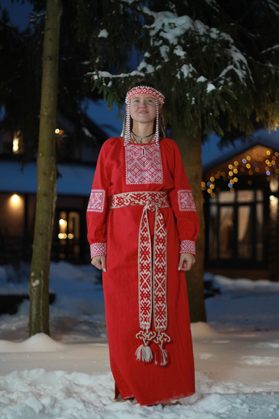 Платье славянское из крапивы "Женское счастье"