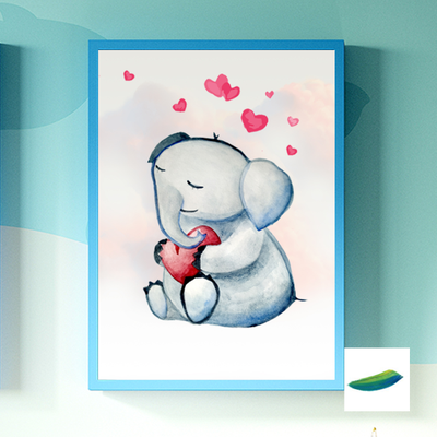 Постеры  «Мишка» и «Слоник» из детской коллекции.