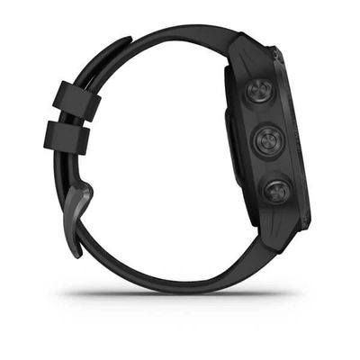 Умные часы Garmin Descent MK2S угольно-серый корпус с DLC-покрытием, черный силиконовый ремешок 010-02403-04
