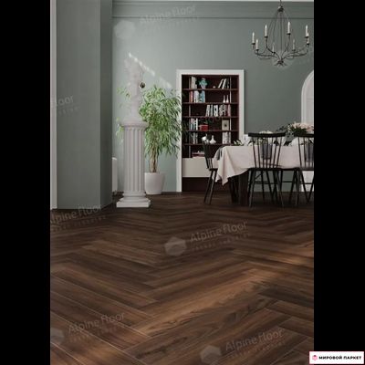 Ламинат Alpine Floor Herringbone 12 Дуб Абруццо LF105-14 34 класс толщина 12 мм с фаской 1.32 м2