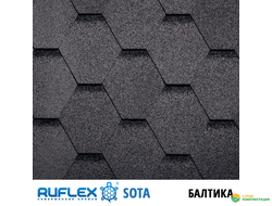 Гибкая черепица Руфлекс Сота (Ruflex Sota), цвет: балтика
