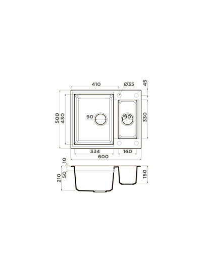 Мойка OMOIKIRI SAKAIME 60-2