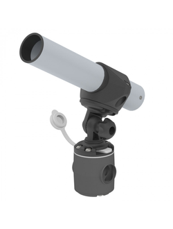 Держатель спиннинга сквозной на леер быстросъемный, нержавеющая сталь TM 030618T