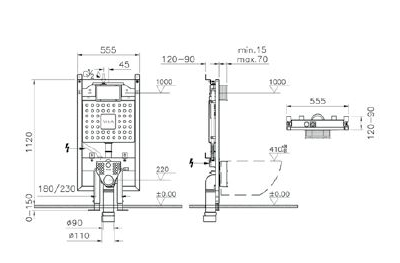 Комплект: сиденье с микролифтом VitrA Normus, панель смыва, цвет хром, 9773B003-7200