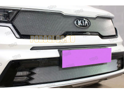 Защита радиатора для KIA Sorento 2020- chrome верх