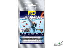 Tetra Test 6in1 GH/kH/NO2/NO3/pH/Cl Тест для пресной воды полоски, 10 шт