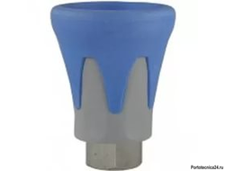 Пластиковая защита форсунки (синяя), 500bar, 1/4внут, нерж.сталь