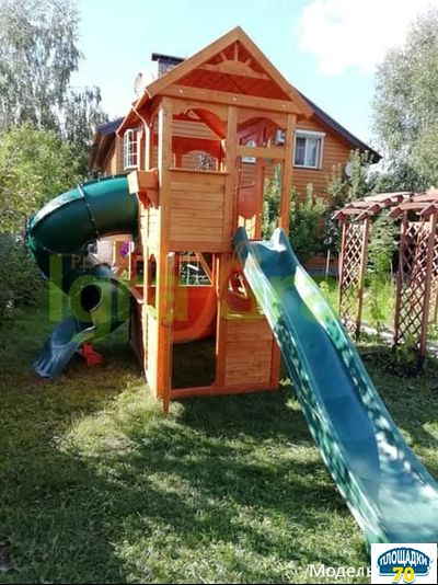 Детская площадка IgraGrad Клубный домик 2 с трубой