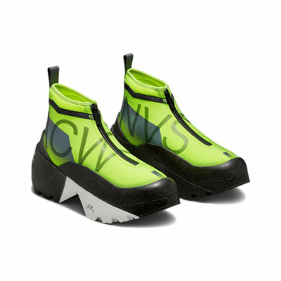 кеды Converse Geo Forma Boot x A GOLD WALL высокие салатовые A04164C фото