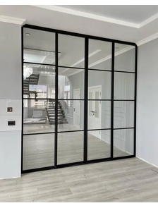 перегородка раздвижная прозрачная