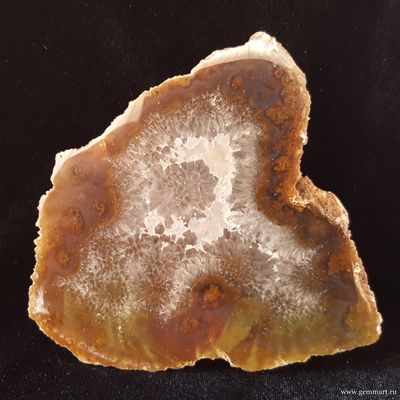 Агат - полированный спил 115*107*32мм