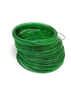 Проволока алюминиевая, 2 мм 5 м цвет светлый зеленый