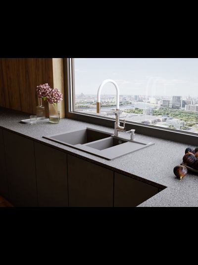 СМЕСИТЕЛЬ OMOIKIRI SINTO 2 PLUS BN-WH