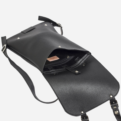 Маленький рюкзак Kokosina Черный из искусственной кожи