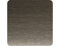 Уголок декоративный из нержавеющей стали Лука ПУ 15-1НСБ(304).2700.010 Брашинг графит