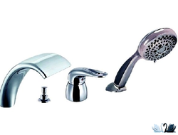 Смеситель ECA Mix 2000 Врезной каскадный на 4 отверстия на борт ванны