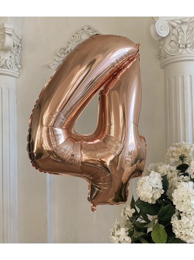 Фольгированный шар Цифра серебро