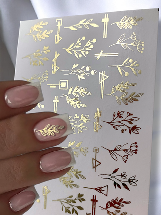 Фольгированные слайдеры Золото MN-051*