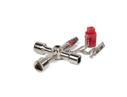 Ключ для электрошкафов КЭШ-5М серия МАСТЕР с 5 профилями и битой «крест/шлиц»