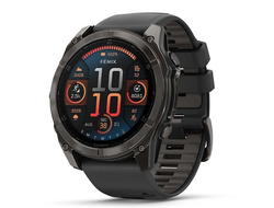 Garmin Fenix 8 51mm Amoled Sapphire Titanium Carbon Gray DLC with Black/Pebble Gray Band (010-02905-20 / 010-02905-21 / 010-02905-63)