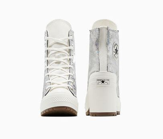 Converse Chuck 70 De Luxe Heel Metallic Silver