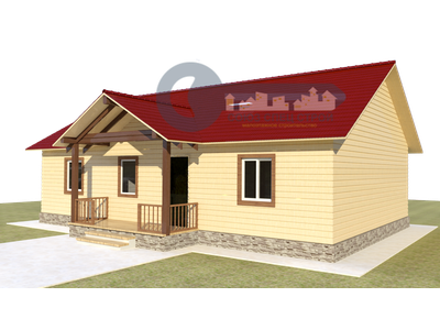 ДЖ-09 ГАБАРИТНЫЕ РАЗМЕРЫ: (8Х12М) 1 ЭТАЖ, ОБЩАЯ ПЛОЩАДЬ: 101,6М²