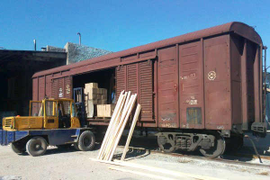 Производим регулярные отгрузки кроватей и постельных принадлежностей в г. Усинск в адрес строительной Компании.