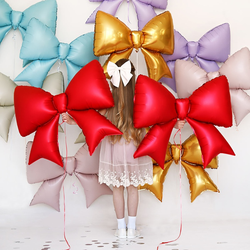 Бант сатин (розовый/ бежевый/ голубой/ сиреневый/ красный/ золотой)