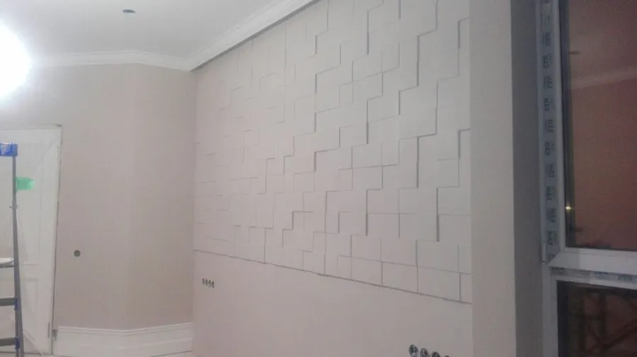 Смонтированные и покрашенные панели