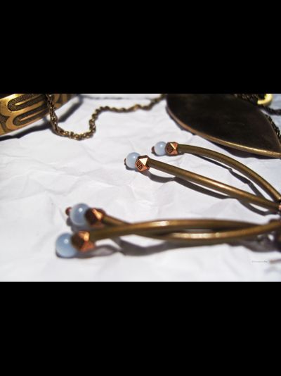 Бохо-серьги "Небо на кончиках веток"