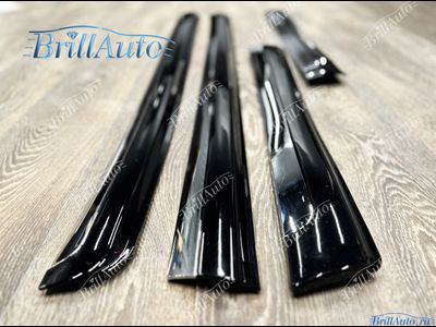 Молдинги Toyota Land Cruiser Prado 150 черные с хромом