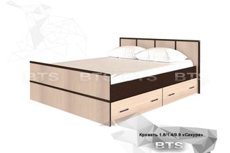 Кровать ширина 1,4м модульная Сакура