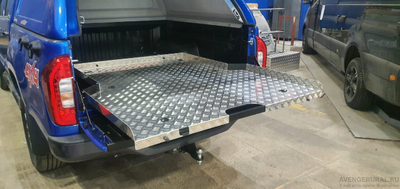 Платформа грузовая выкатная Foton Tunland (2019-), Foton Tunland G7 (2023-) - БЕЗ ВКЛАДЫША, АВС-Дизайн (копия)