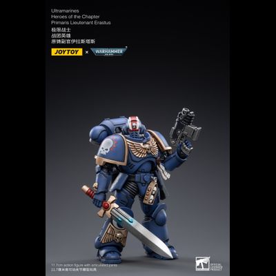 Ультрамарин Примарис лейтенант Эрастус (Warhammer 40k) - КОЛЛЕКЦИОННАЯ ФИГУРКА 1/18 scale Primaris Lieutenant Erastus (JT2481) - JOYTOY
