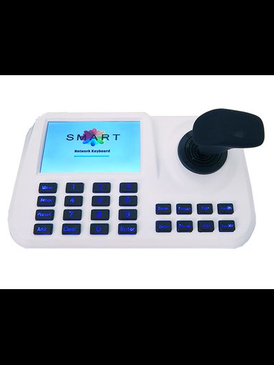 DE/IPK1008 Пульт управления PTZ IP камерами, с дисплеем 5". Джостик управления, дополнительный выход на внешний монитор. Full HD. до 5 Мп.