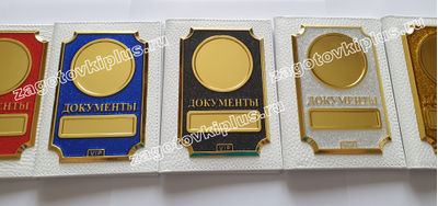 Обложка "VIP ночное сияние" из красной кожи флотер для авто документов с линзами