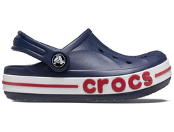 Crocs Bayaband Clogs Детские синие с красным