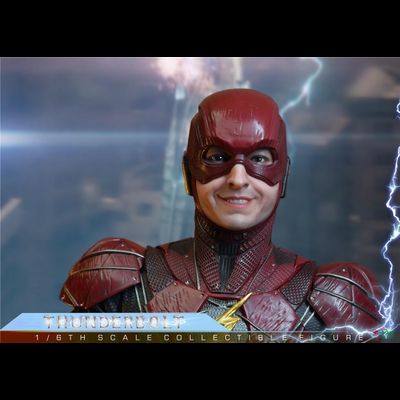 Флэш, Барри Аллен (Эзра Миллер) - КОЛЛЕКЦИОННАЯ ФИГУРКА 1/6 THUNDERBOLT (BY-020) - BY-ART