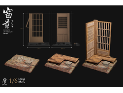 Диорама "Фрагмент японского дома" - КОЛЛЕКЦИОННАЯ ДИОРАМА 1/6 Shadow of window (JPT-006) - JPT Design ? POP COSTUME