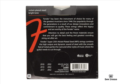 струны FENDER STRINGS NEW SUPER 250RH NPS BALL END 10-52 музыкальный магазин в Иваново domstereo.ru