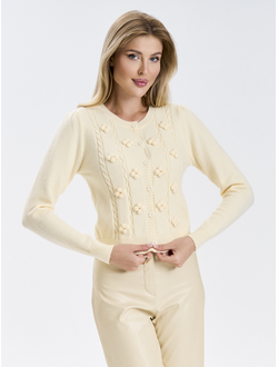 Кардиган женский укороченный на пуговицах