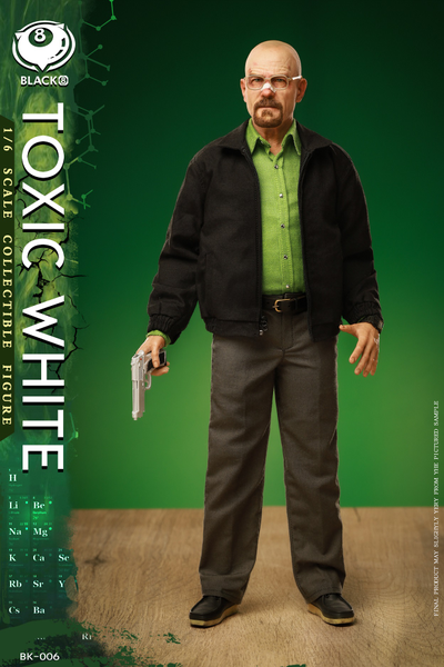 Уолтер Уайт, Хайзенберг (Во все тяжкие, Breaking Bad) - Коллекционная фигурка 1/6 Toxic White (BK-006) - Black 8 Toys
